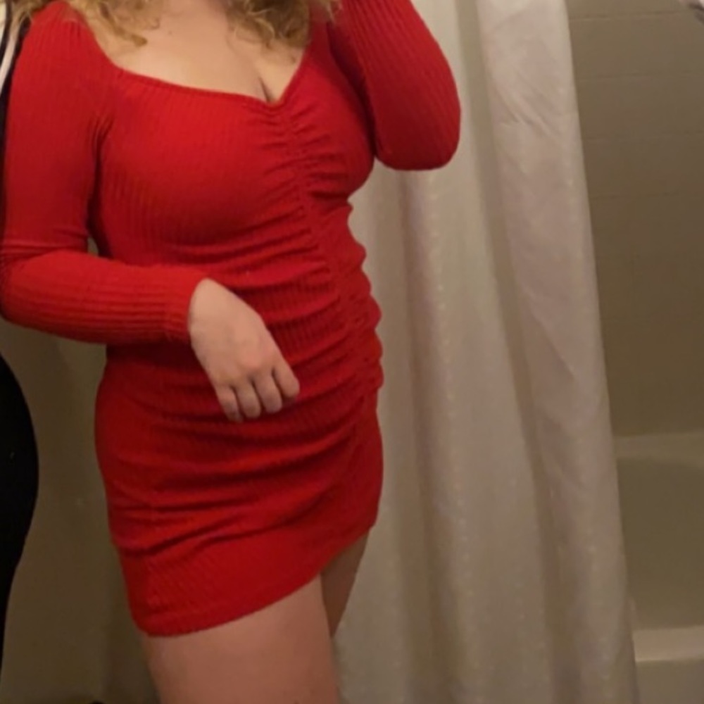 Sexy red dress